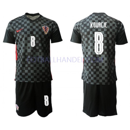 Barn Fotballdrakter Kroatia Mateo Kovacic 8 Borte Euro 2020 Kortermet